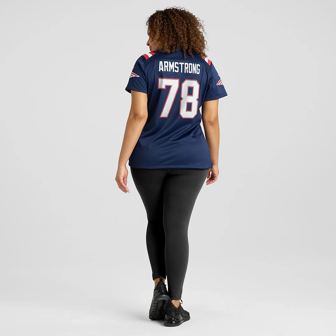 Zennovawear Bruce Armstrong New England Patriots Women's Game Retired Player Jersey - Navy