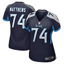 Zennovawear Bruce Matthews Tennessee Titans Women's Retired Player Jersey - Navy