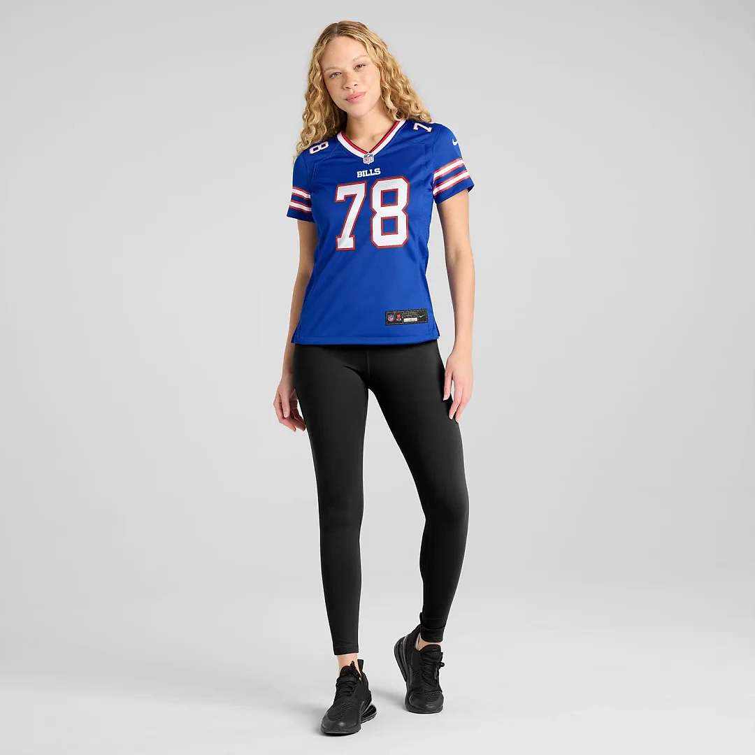 Zennovawear Bruce Smith Buffalo Bills Women's Game Retired Player Jersey - Royal