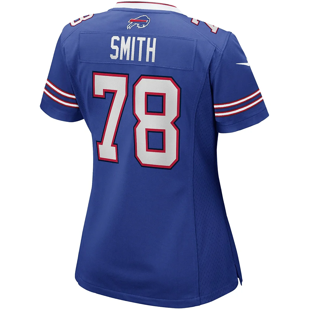 Zennovawear Bruce Smith Buffalo Bills Women's Game Retired Player Jersey - Royal