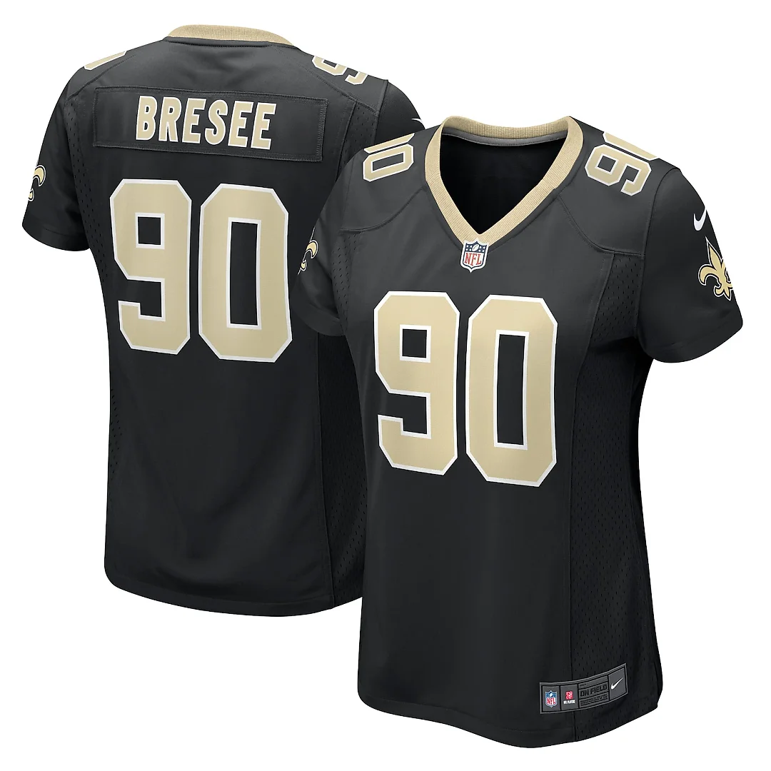 Zennovawear Bryan Bresee New Orleans Saints Women's Game Jersey - Black