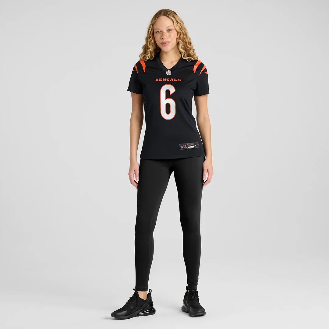 Zennovawear Bryan Cook Cincinnati Bengals Women's Team Game Jersey - Black