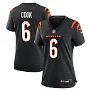 Zennovawear Bryan Cook Cincinnati Bengals Women's Team Game Jersey - Black