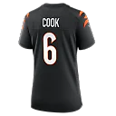 Zennovawear Bryan Cook Cincinnati Bengals Women's Team Game Jersey - Black