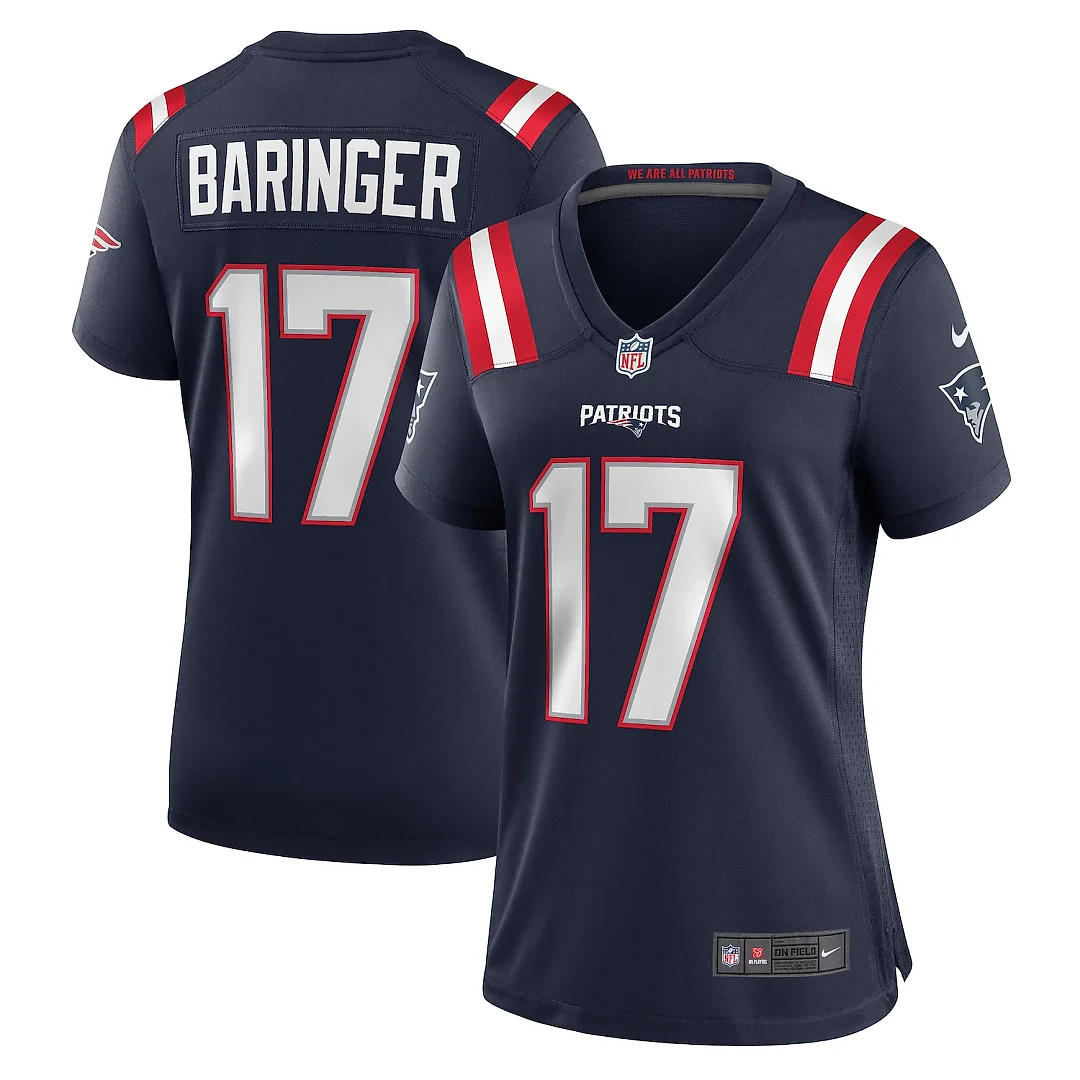 Zennovawear Bryce Baringer New England Patriots Women's Game Jersey - Navy