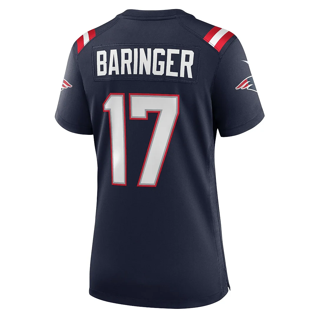 Zennovawear Bryce Baringer New England Patriots Women's Game Jersey - Navy