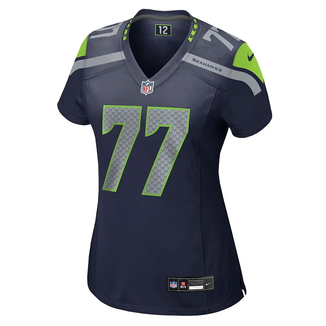 Zennovawear Bryce Cabeldue Seattle Seahawks Women's Team Game Jersey - College Navy