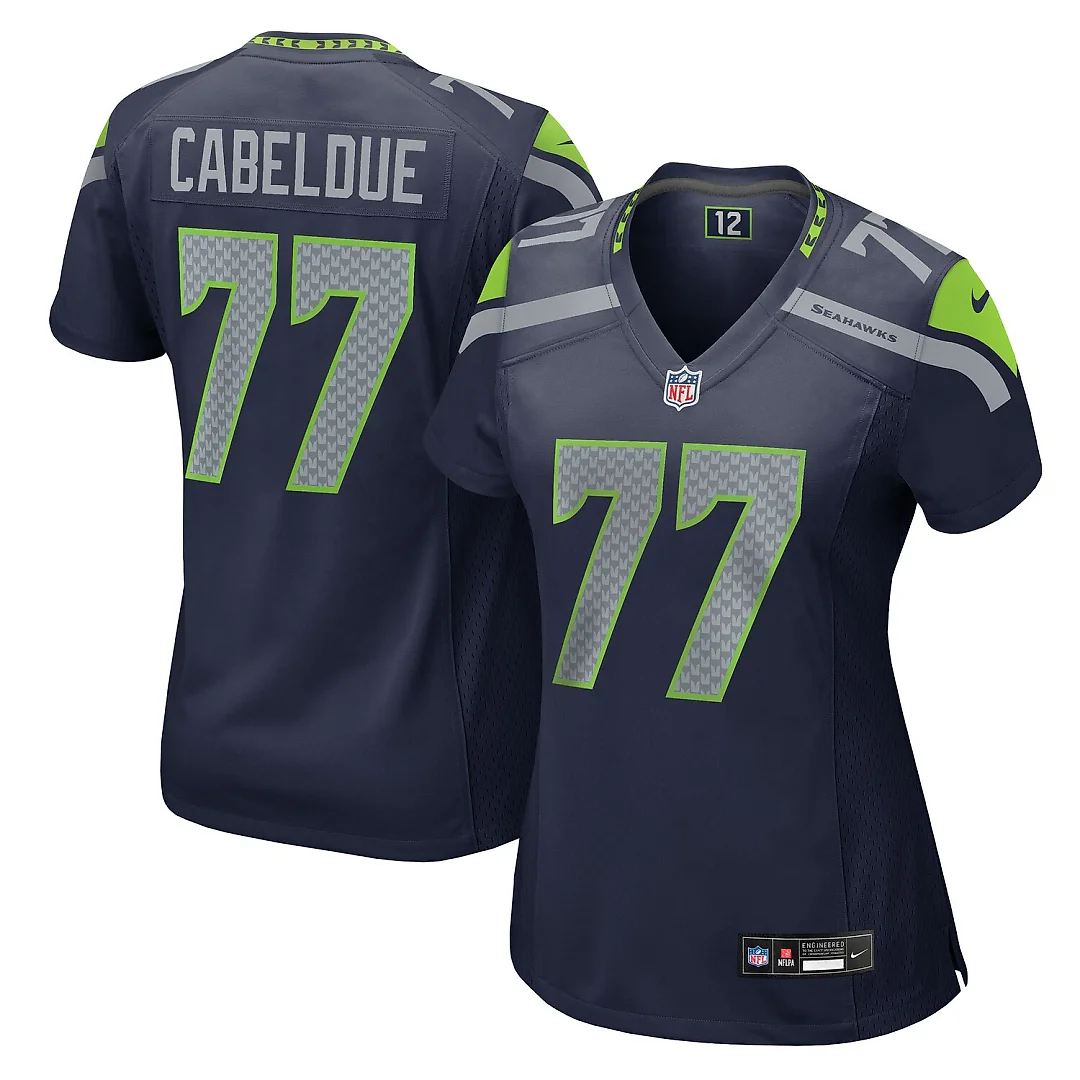 Zennovawear Bryce Cabeldue Seattle Seahawks Women's Team Game Jersey - College Navy