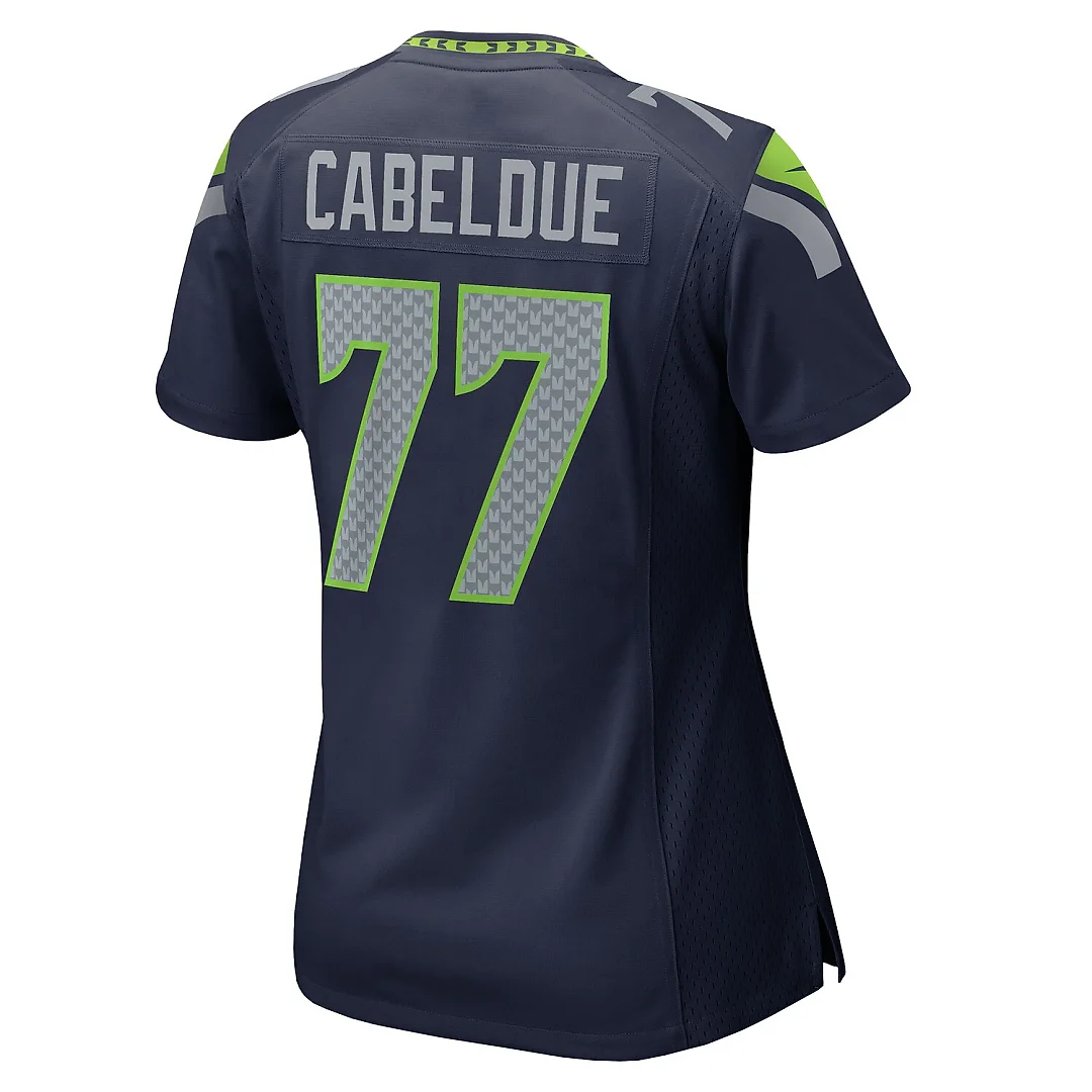 Zennovawear Bryce Cabeldue Seattle Seahawks Women's Team Game Jersey - College Navy