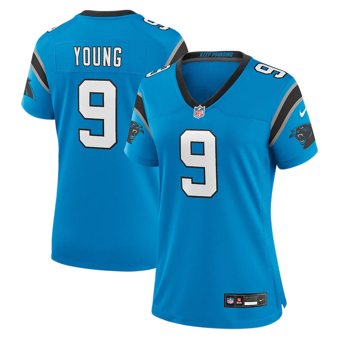 Zennovawear Bryce Young Carolina Panthers Women's Player Jersey - Blue