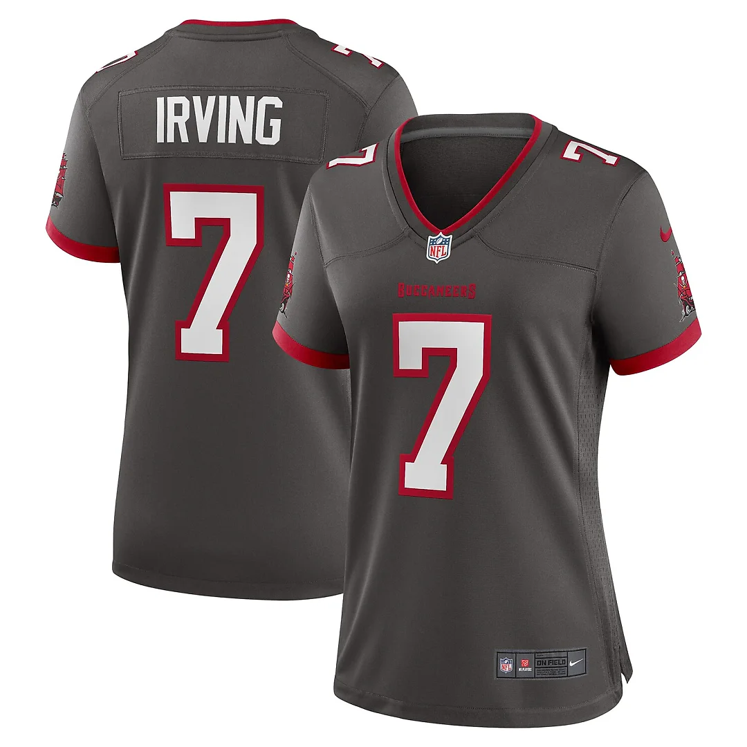 Zennovawear Bucky Irving Tampa Bay Buccaneers Women's Alternate Game Jersey - Pewter