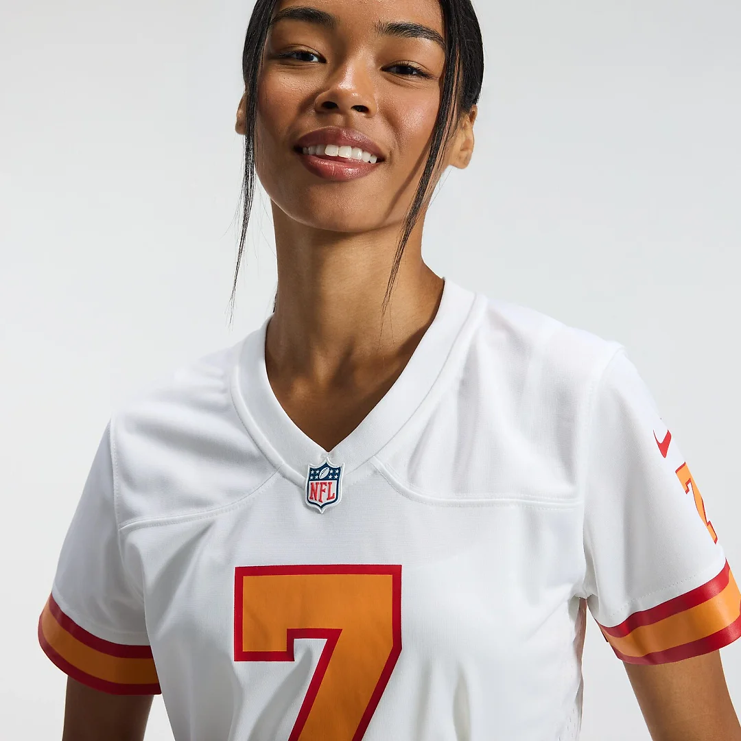 Zennovawear Bucky Irving '76 Tampa Bay Buccaneers Women's Game Jersey - White