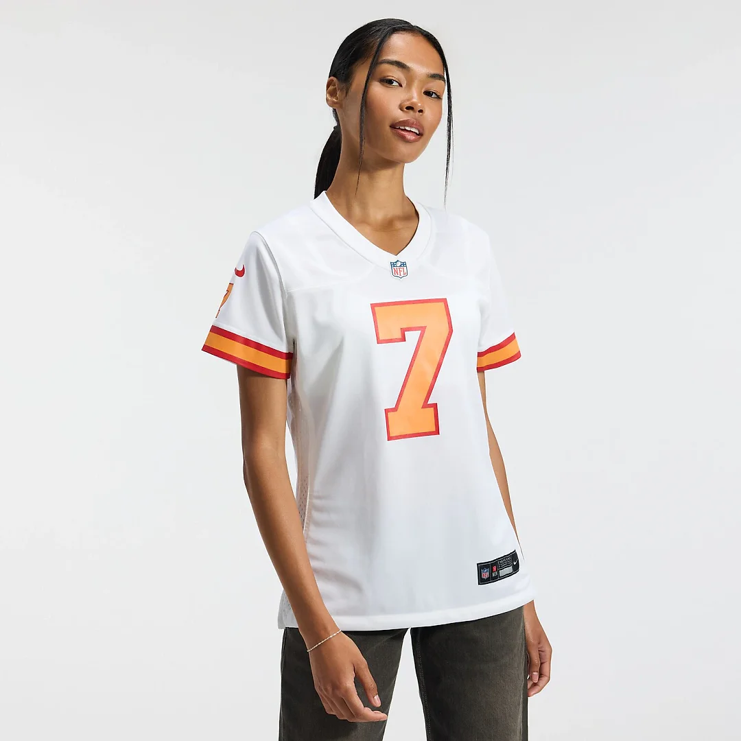 Zennovawear Bucky Irving '76 Tampa Bay Buccaneers Women's Game Jersey - White
