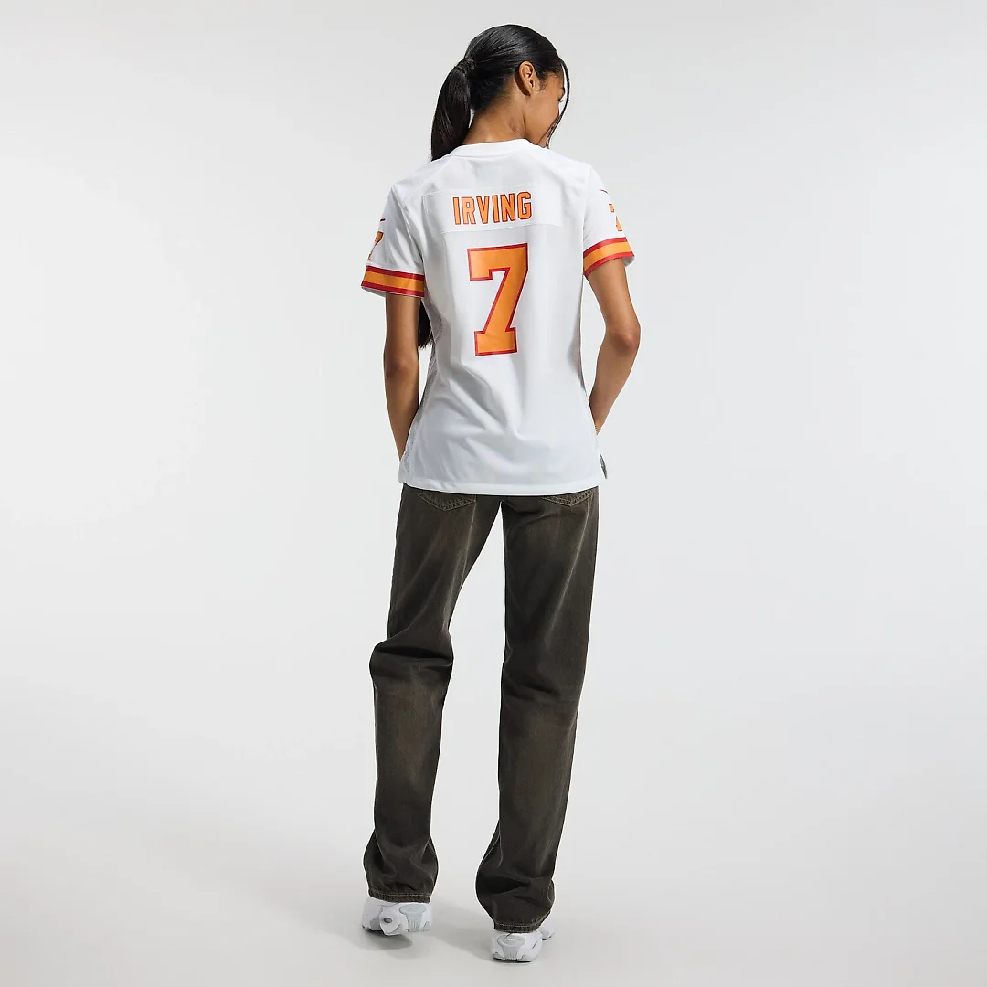 Zennovawear Bucky Irving '76 Tampa Bay Buccaneers Women's Game Jersey - White