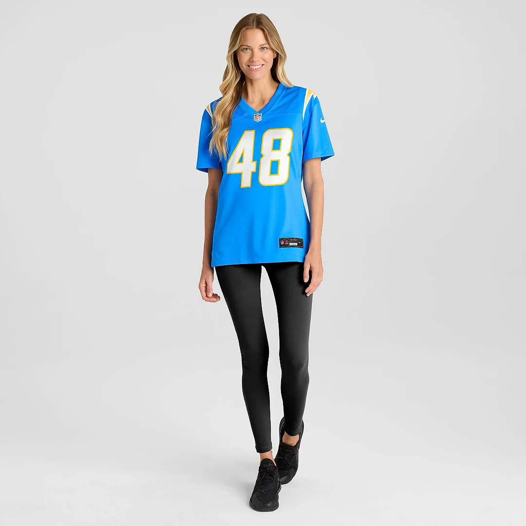 Zennovawear Bud Dupree Los Angeles Chargers Women's Team Game Jersey - Powder Blue
