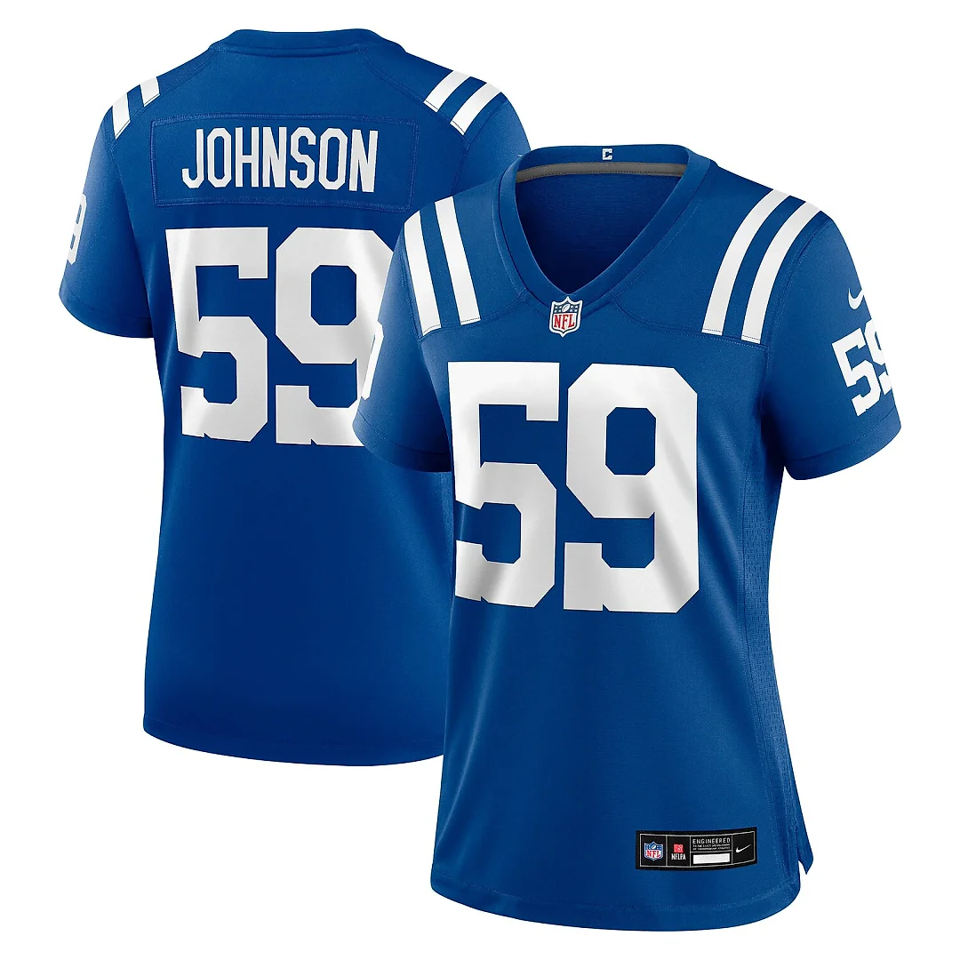 Zennovawear Buddy Johnson Indianapolis Colts Women's Team Game Jersey - Royal