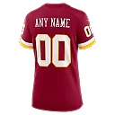 Zennovawear Washington Commanders Women's Custom Game Jersey - Burgundy