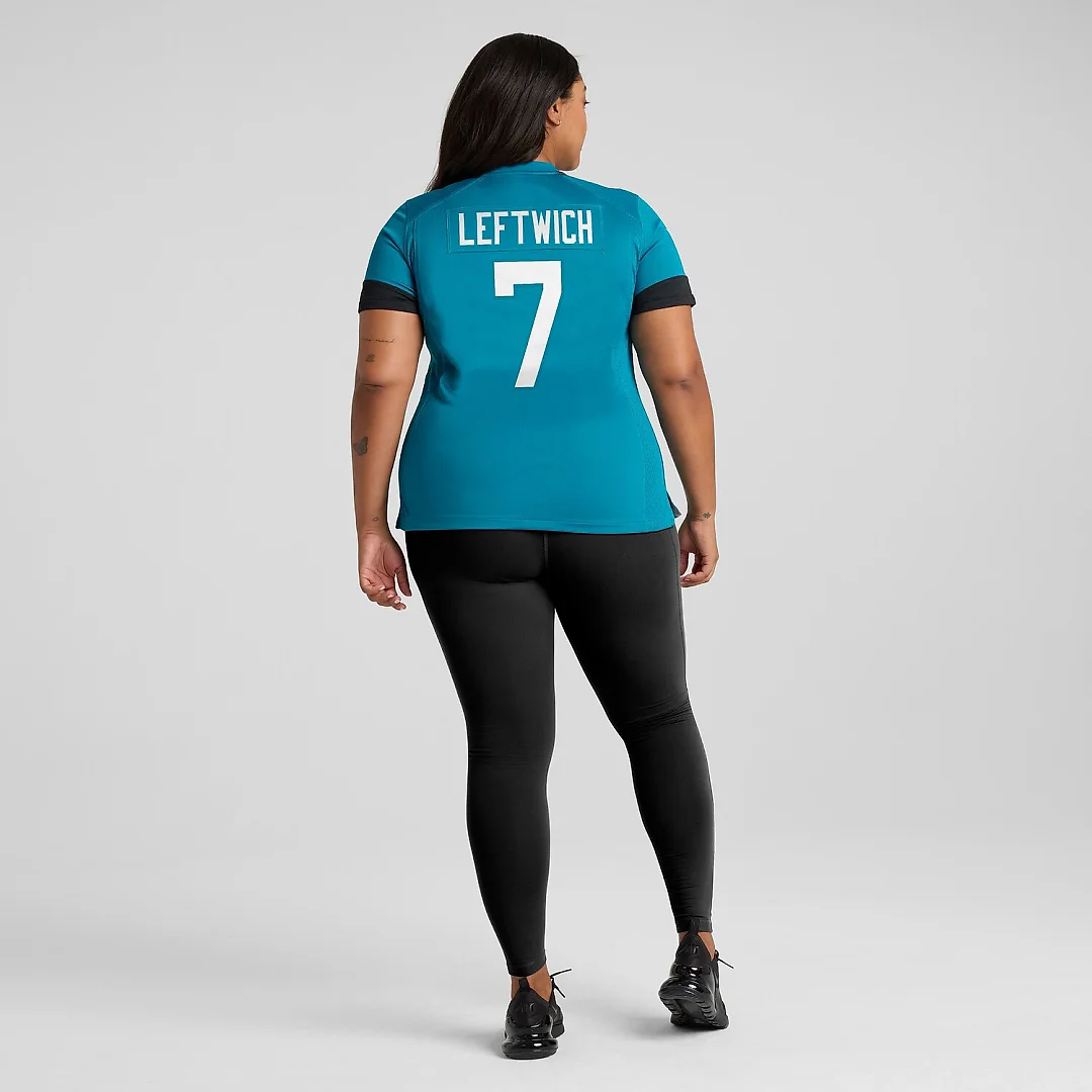 Zennovawear Byron Leftwich Jacksonville Jaguars Women's Retired Player Game Jersey - Teal