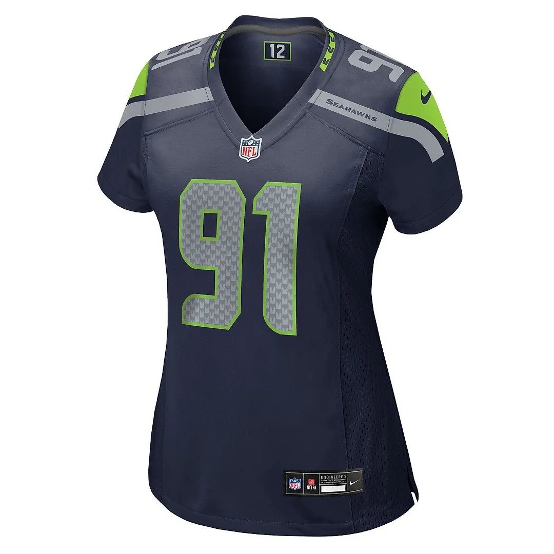 Zennovawear Byron Murphy II Seattle Seahawks Women's Team Game Jersey - College Navy