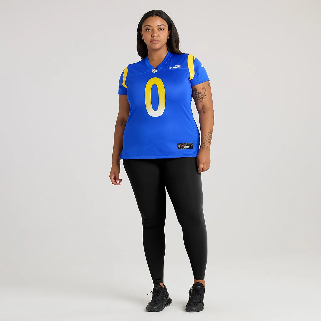 Zennovawear Byron Young Los Angeles Rams Women's Home Game Jersey - Royal