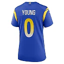 Zennovawear Byron Young Los Angeles Rams Women's Home Game Jersey - Royal