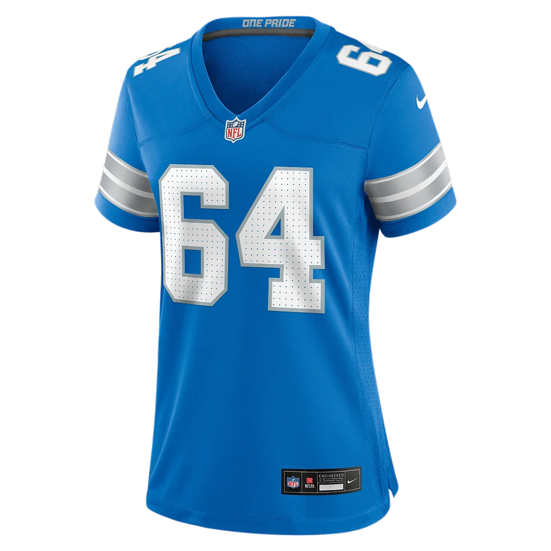 Zennovawear Cade Mays Detroit Lions Women's Team Game Jersey - Blue