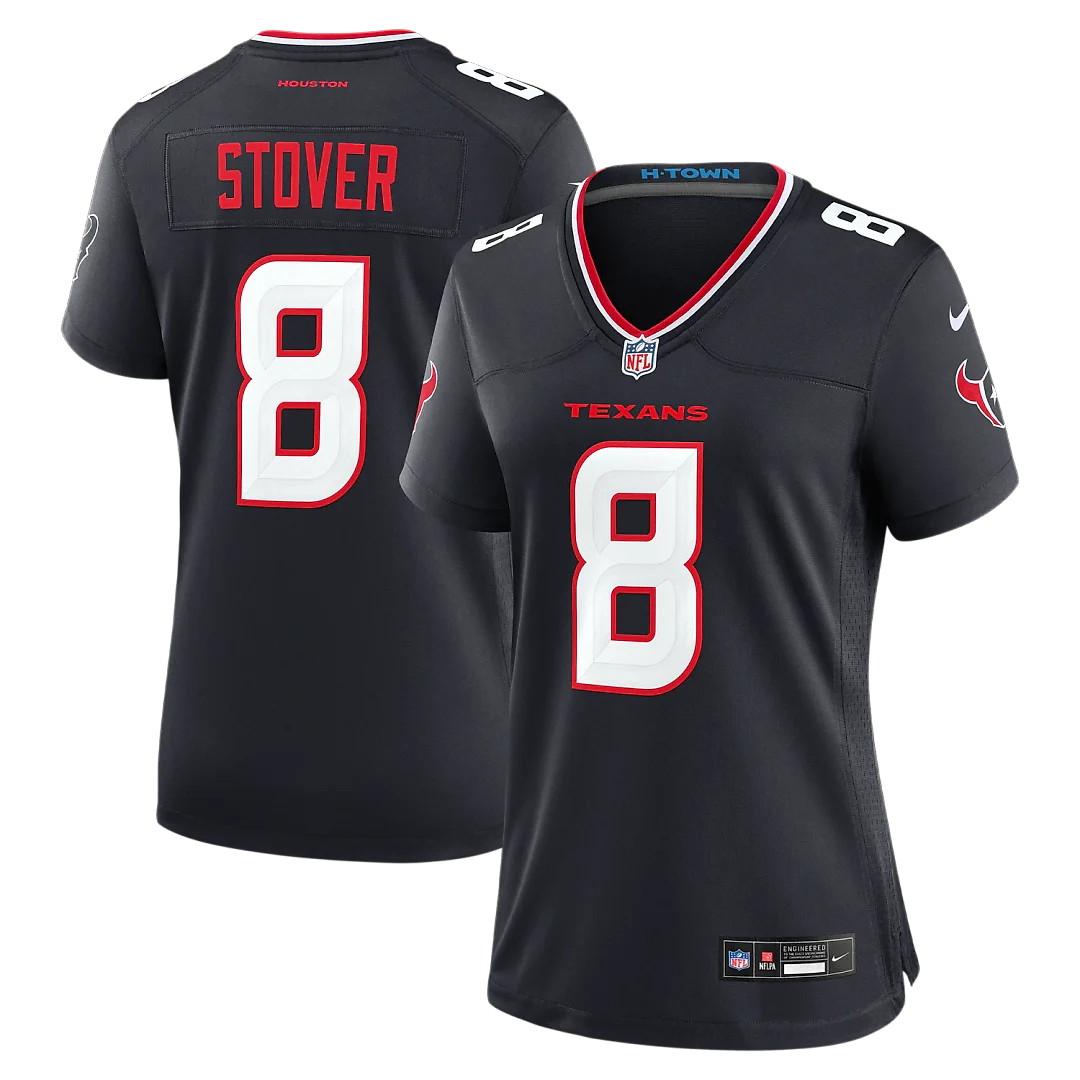Zennovawear Cade Stover Houston Texans Women's Team Game Jersey - Navy