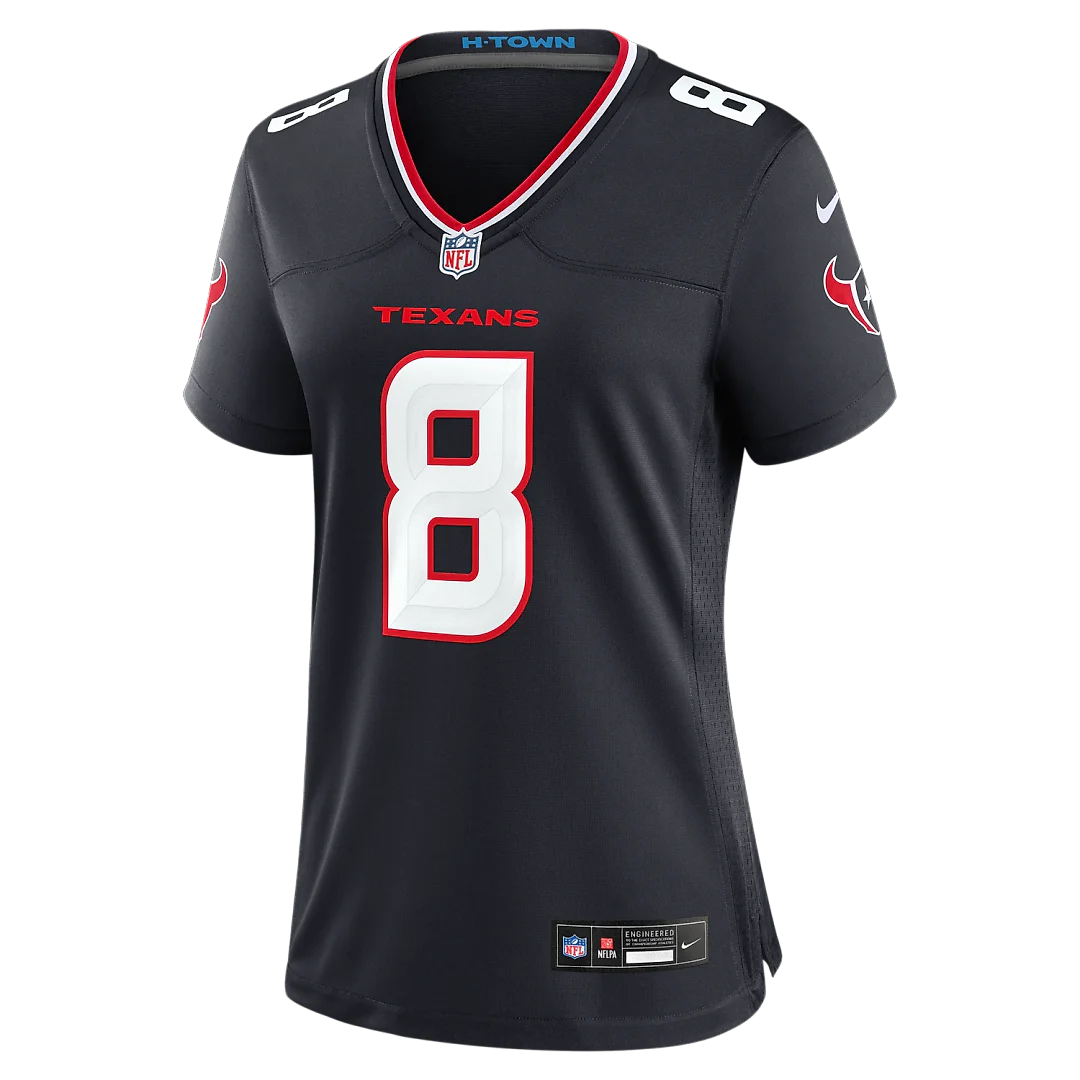 Zennovawear Cade Stover Houston Texans Women's Team Game Jersey - Navy