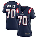 Zennovawear Caedan Wallace New England Patriots Women's Game Jersey - Navy