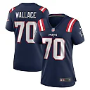 Zennovawear Caedan Wallace New England Patriots Women's Game Jersey - Navy