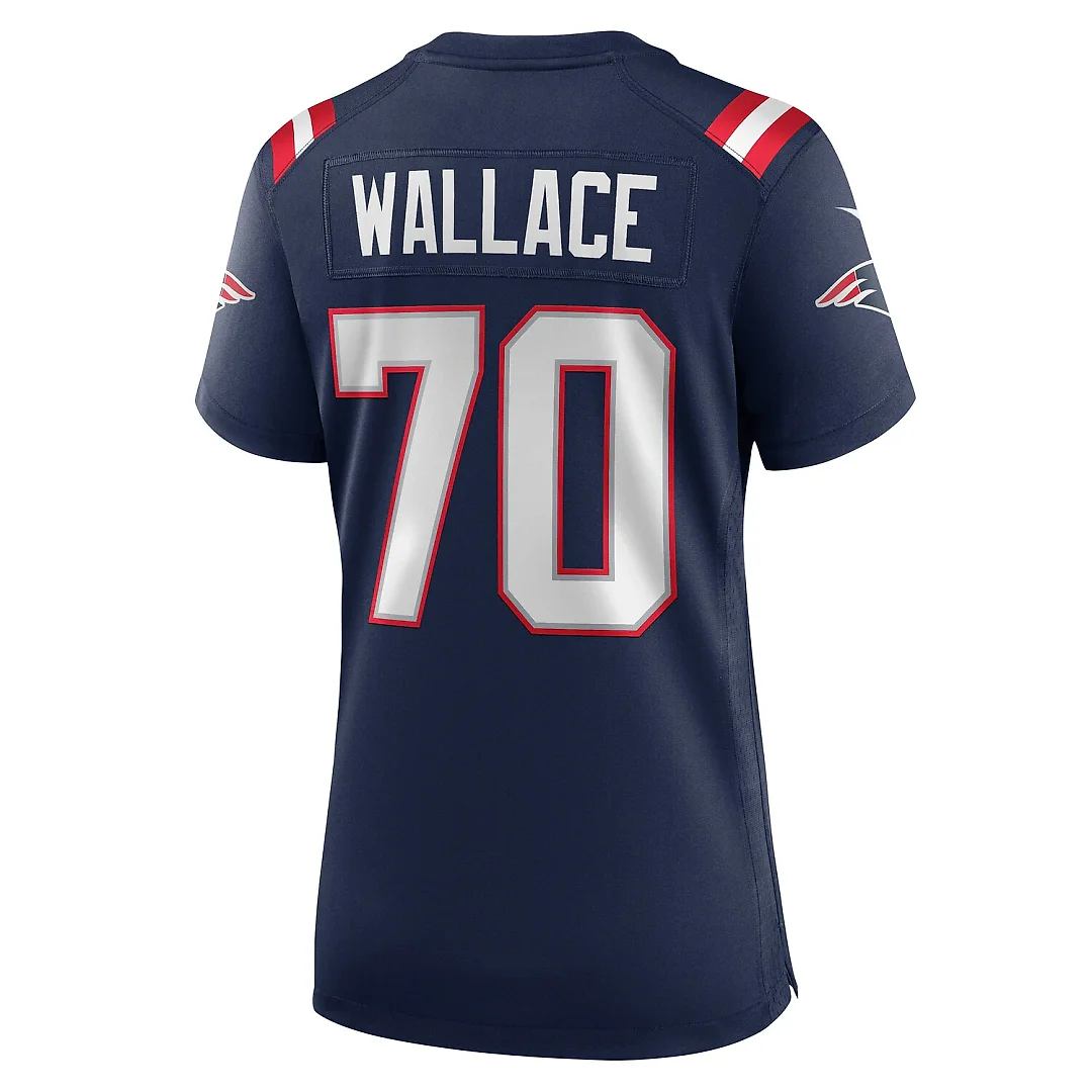 Zennovawear Caedan Wallace New England Patriots Women's Game Jersey - Navy