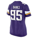 Zennovawear Caleb Banks Minnesota Vikings Women's Team Game Jersey - Purple