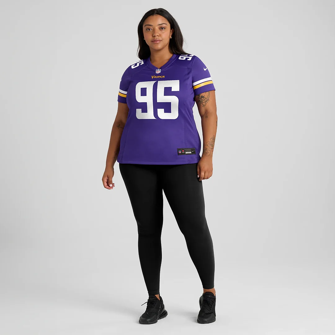 Zennovawear Caleb Banks Minnesota Vikings Women's Team Game Jersey - Purple