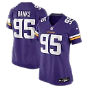 Zennovawear Caleb Banks Minnesota Vikings Women's Team Game Jersey - Purple