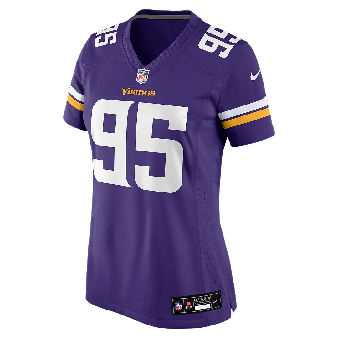 Zennovawear Caleb Banks Minnesota Vikings Women's Team Game Jersey - Purple