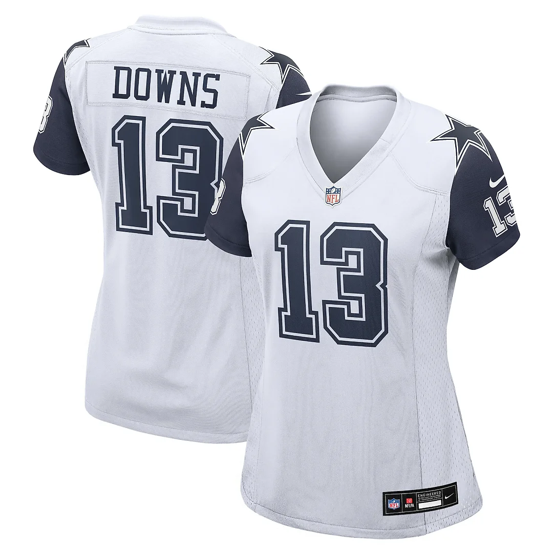 Zennovawear Caleb Downs Dallas Cowboys Women's Alternate Game Jersey - White
