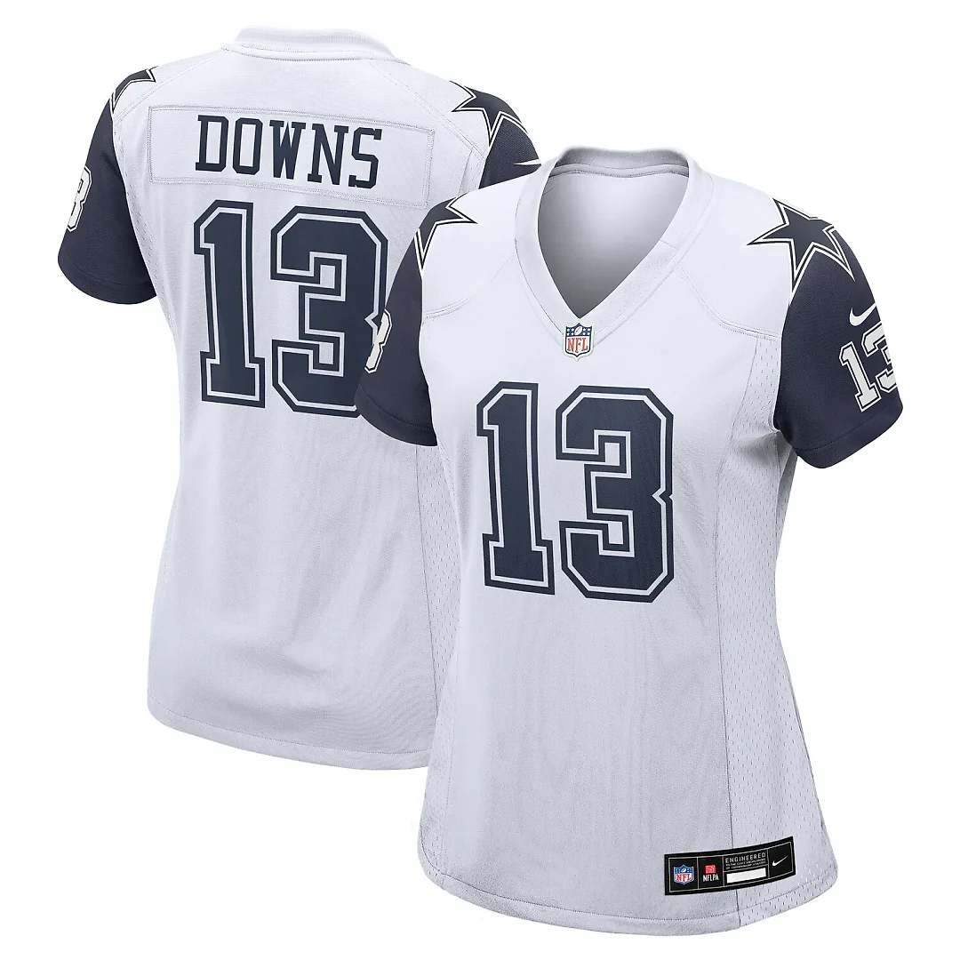 Zennovawear Caleb Downs Dallas Cowboys Women's Alternate Game Jersey - White