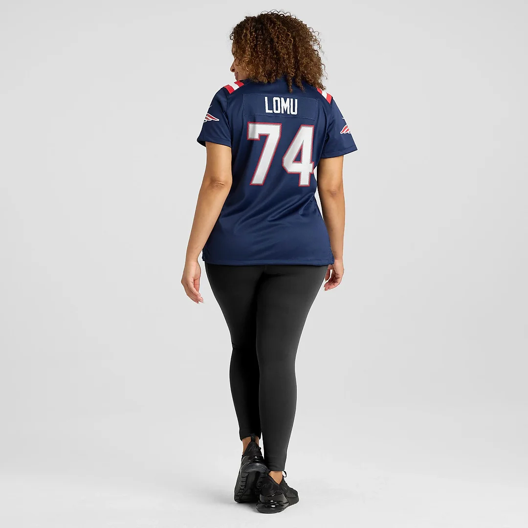 Zennovawear Caleb Lomu New England Patriots Women's Team Game Jersey - Navy