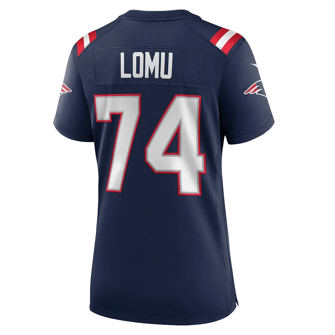 Zennovawear Caleb Lomu New England Patriots Women's Team Game Jersey - Navy