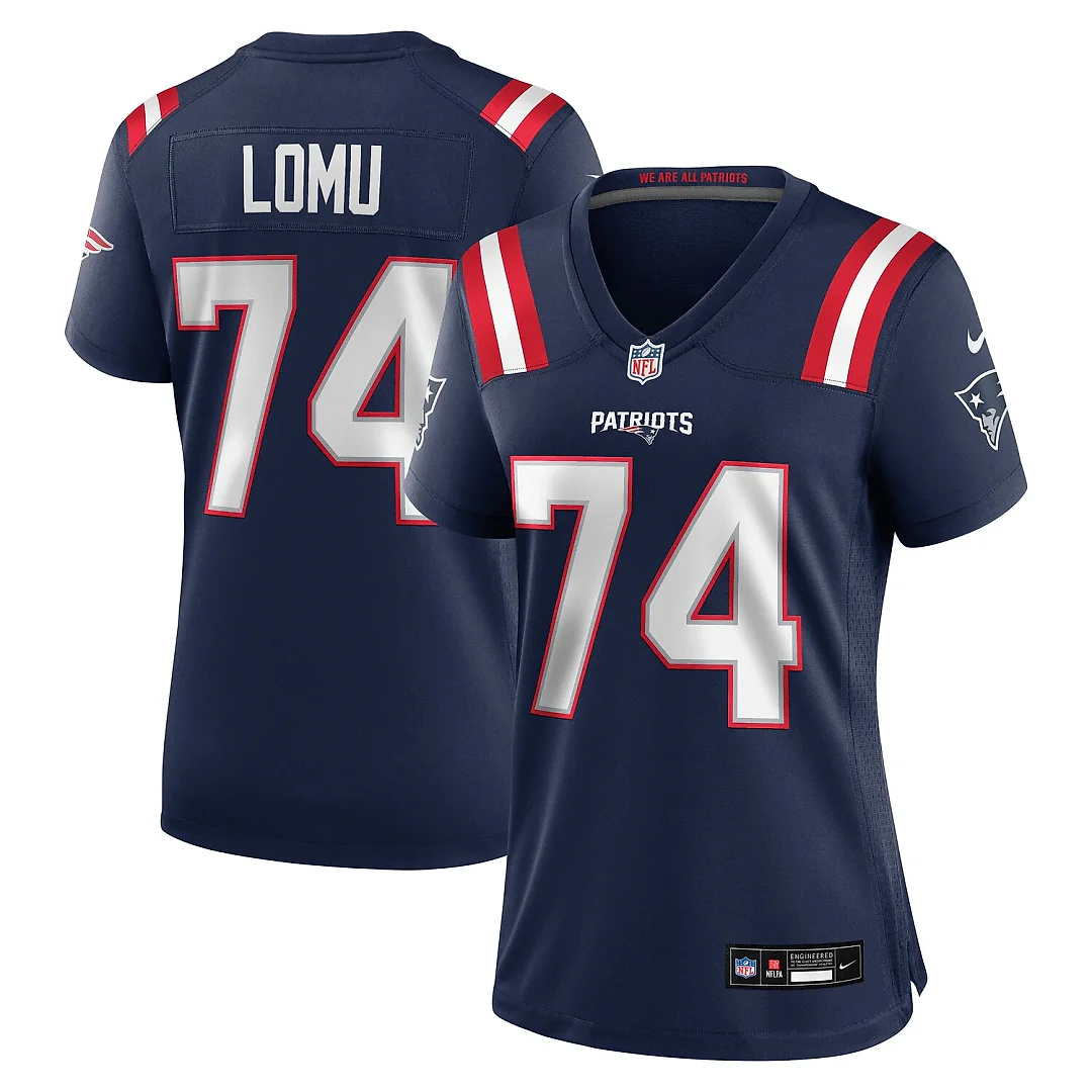 Zennovawear Caleb Lomu New England Patriots Women's Team Game Jersey - Navy