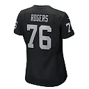 Zennovawear Caleb Rogers Las Vegas Raiders Women's Team Game Jersey - Black