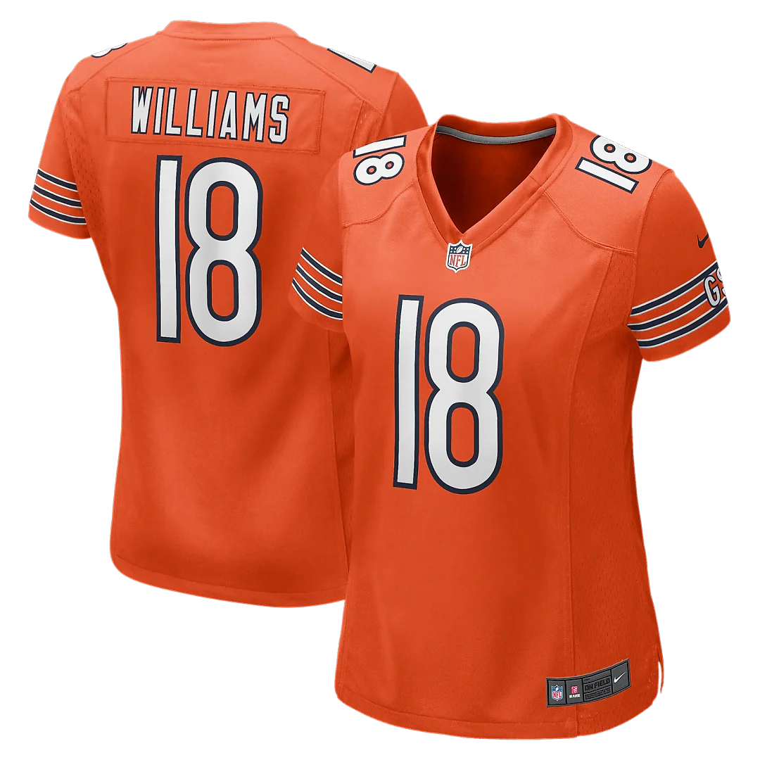Zennovawear Caleb Williams Chicago Bears Women's Alternate Game Jersey - Orange