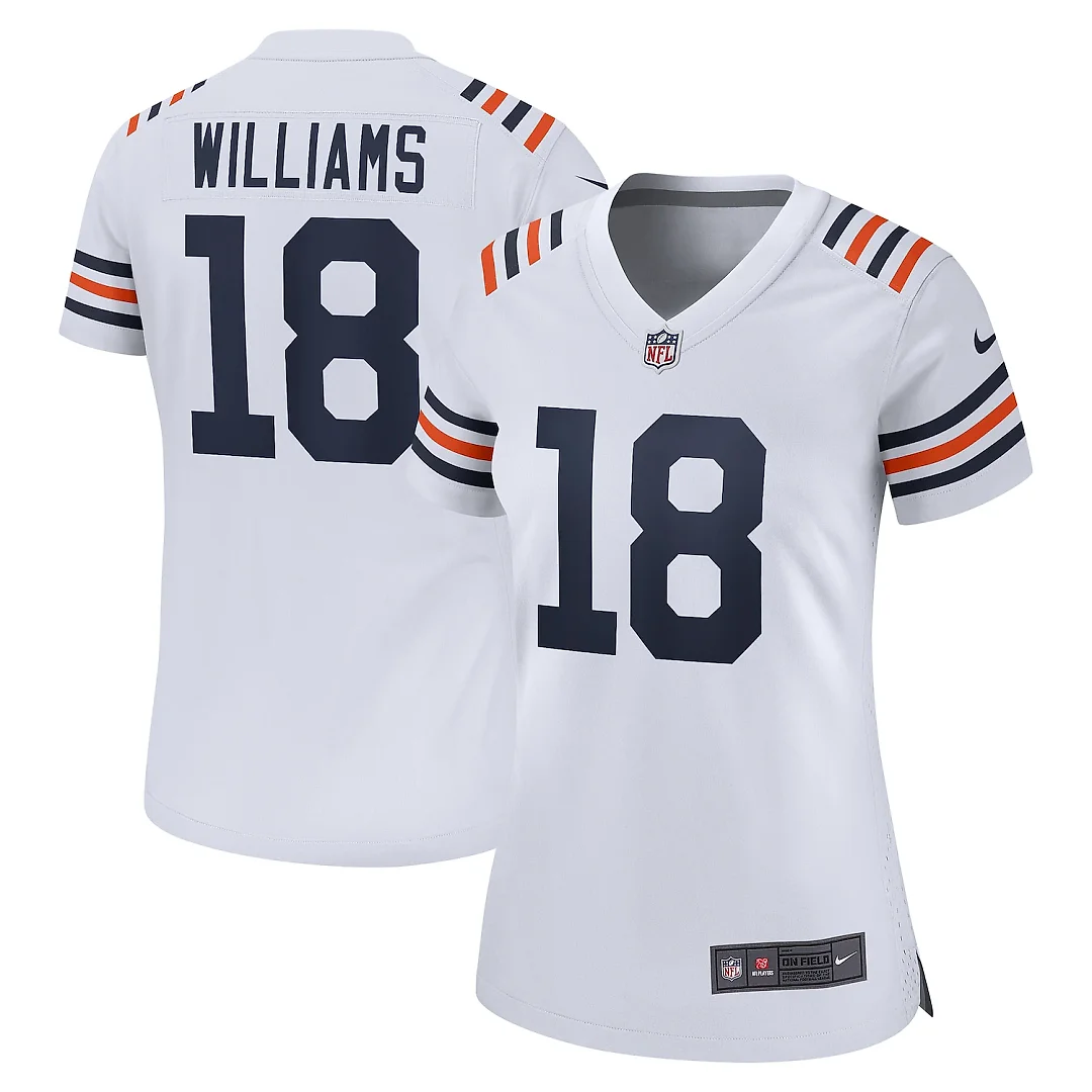 Zennovawear Caleb Williams Chicago Bears Women's 2nd Alternate Game Player Jersey - White