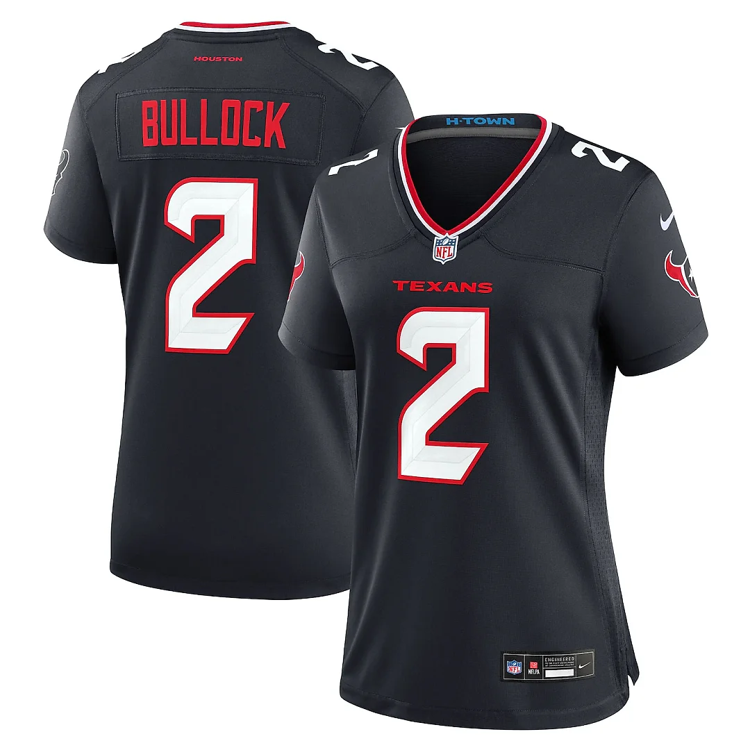 Zennovawear Calen Bullock Houston Texans Women's Team Game Jersey - Navy