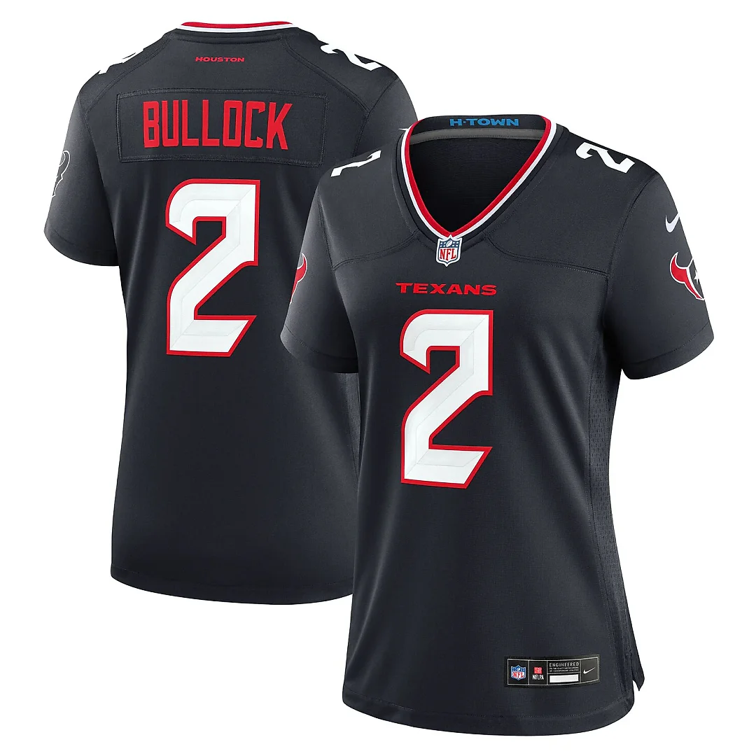 Zennovawear Calen Bullock Houston Texans Women's Team Game Jersey - Navy