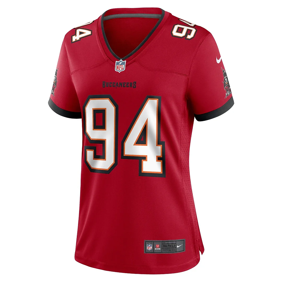 Zennovawear Calijah Kancey Tampa Bay Buccaneers Women's Game Jersey - Red