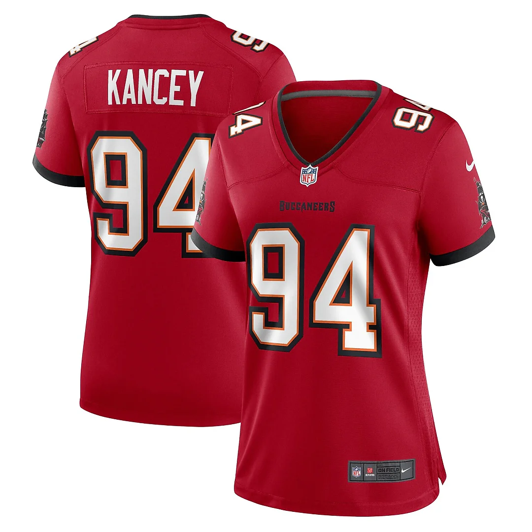 Zennovawear Calijah Kancey Tampa Bay Buccaneers Women's Game Jersey - Red