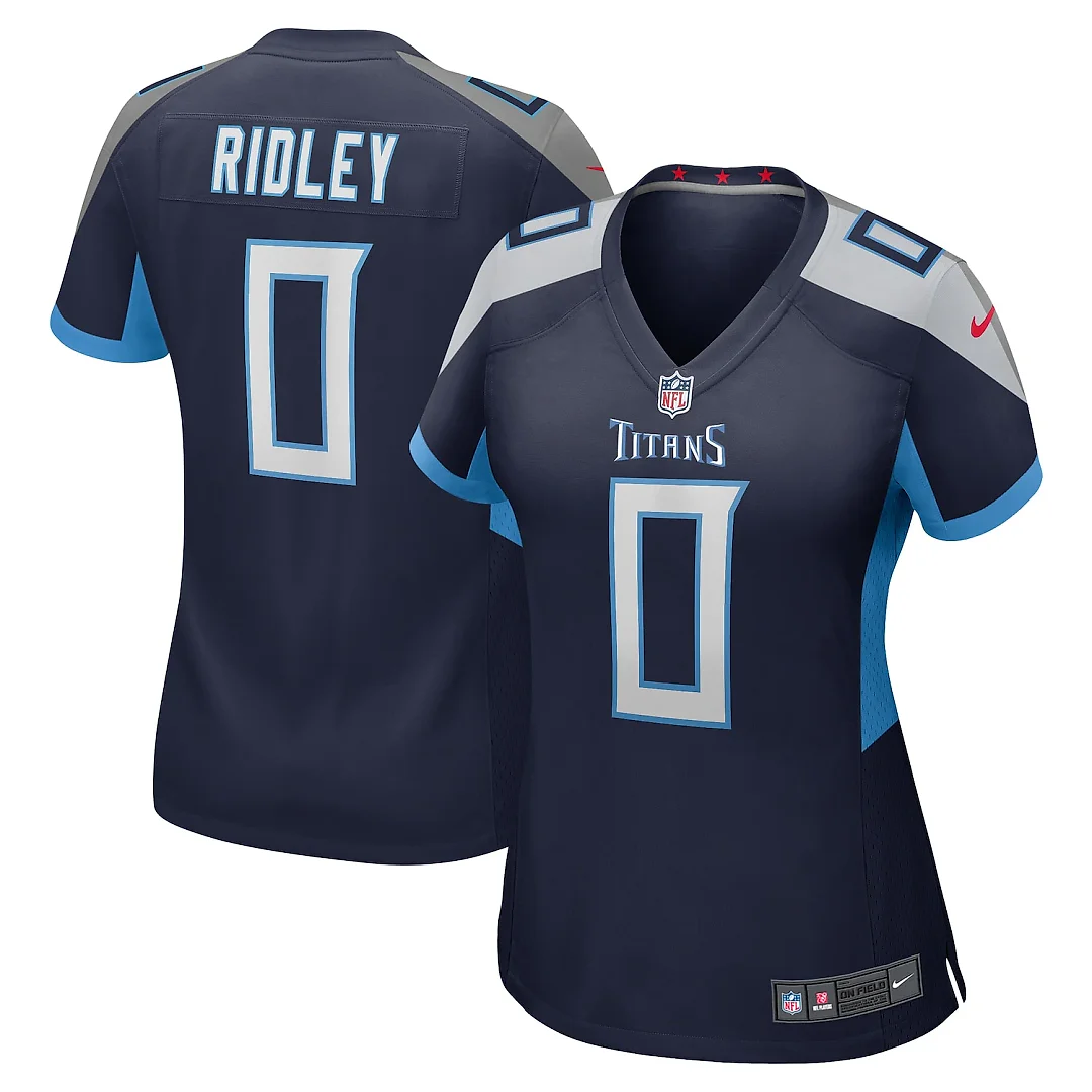 Zennovawear Calvin Ridley Tennessee Titans Women's Game Player Jersey - Navy
