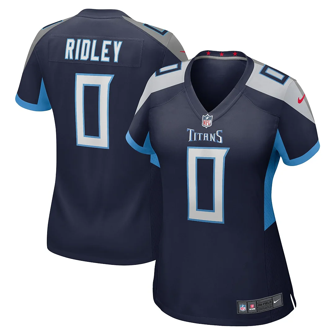 Zennovawear Calvin Ridley Tennessee Titans Women's Game Player Jersey - Navy