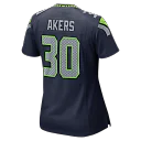 Zennovawear Cam Akers Seattle Seahawks Women's Team Game Jersey - College Navy